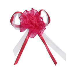 Picture of Satin Bow with Organza Rose