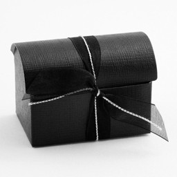 Picture of Black Silk Favour Box