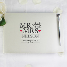 Picture of Mr & Mrs Guest Book & Pen