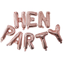 Picture of Foil Balloons - HEN PARTY - Rose Gold