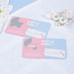 Picture of Gender Reveal Scratch Cards - Girl Tiny Feet