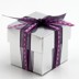 Picture of Silver Silk Favour Box