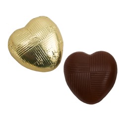 Picture of Vegan Chocolate Hearts - Gold