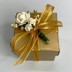 Picture of Gold Silk Box & Lid Favour