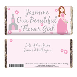Picture of Fabulous Flower Girl Chocolate Bar