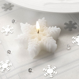 Picture of Small Shimmering Snowflake Candles