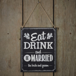 Picture of Eat Drink Be Married Sign