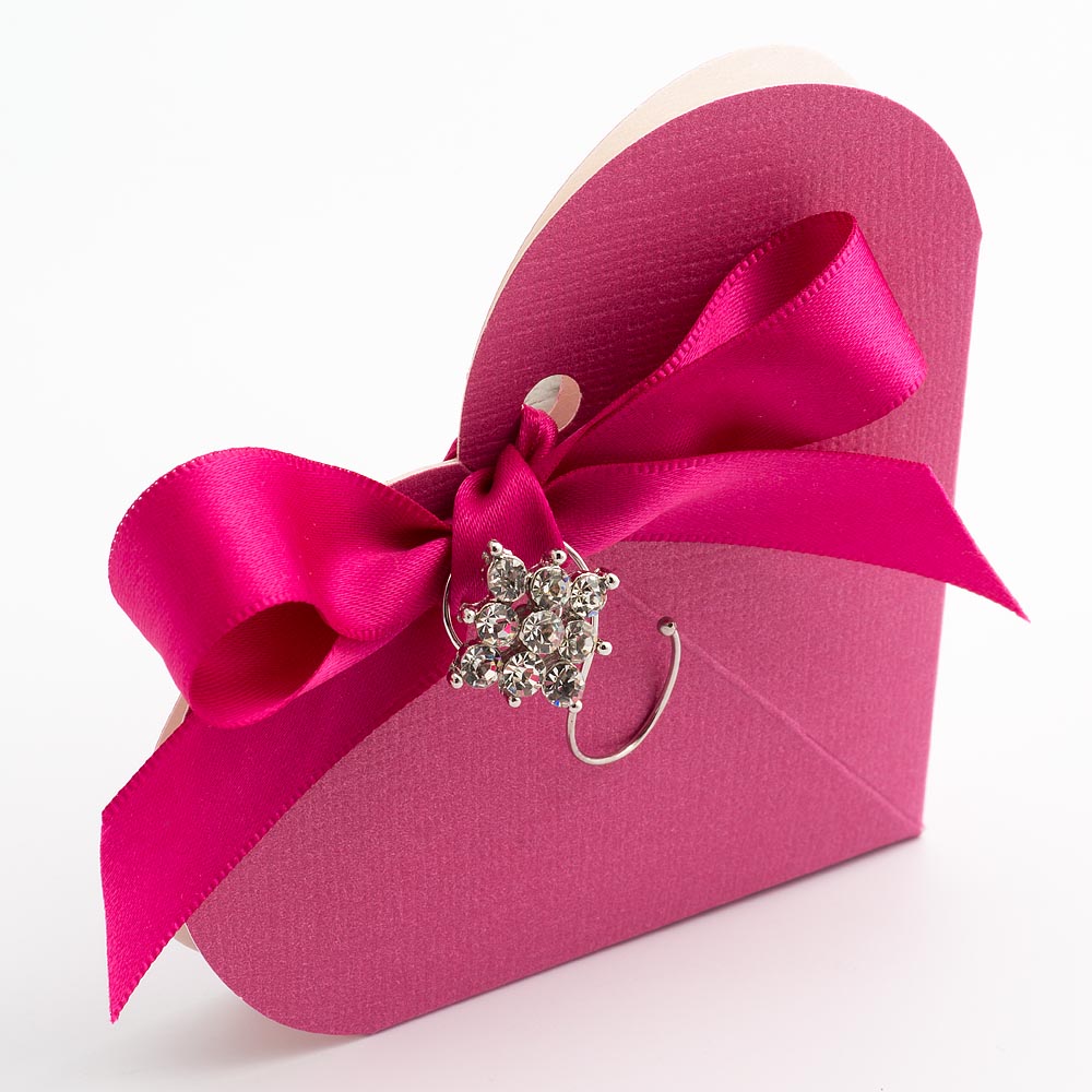 Picture of Fuchsia Silk Favour Box