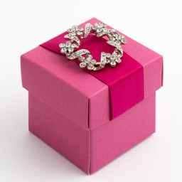 Show details for Fuchsia Silk Favour Box Picture of Fuchsia Silk Favour Box