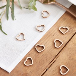 Picture of Wooden Heart Table Confetti