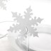 Picture of Shimmering Snowflake - Place Card for Glass 