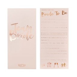 Picture of Advice for the Bride to Be Card - Team Bride