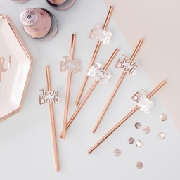 Show details for Paper Straws - Team Bride Picture of Paper Straws - Team Bride