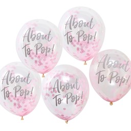Picture of Confetti Balloons - Baby Girl - About To Pop!