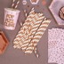 Picture of Paper Straws - Rose Gold Foil Stripes