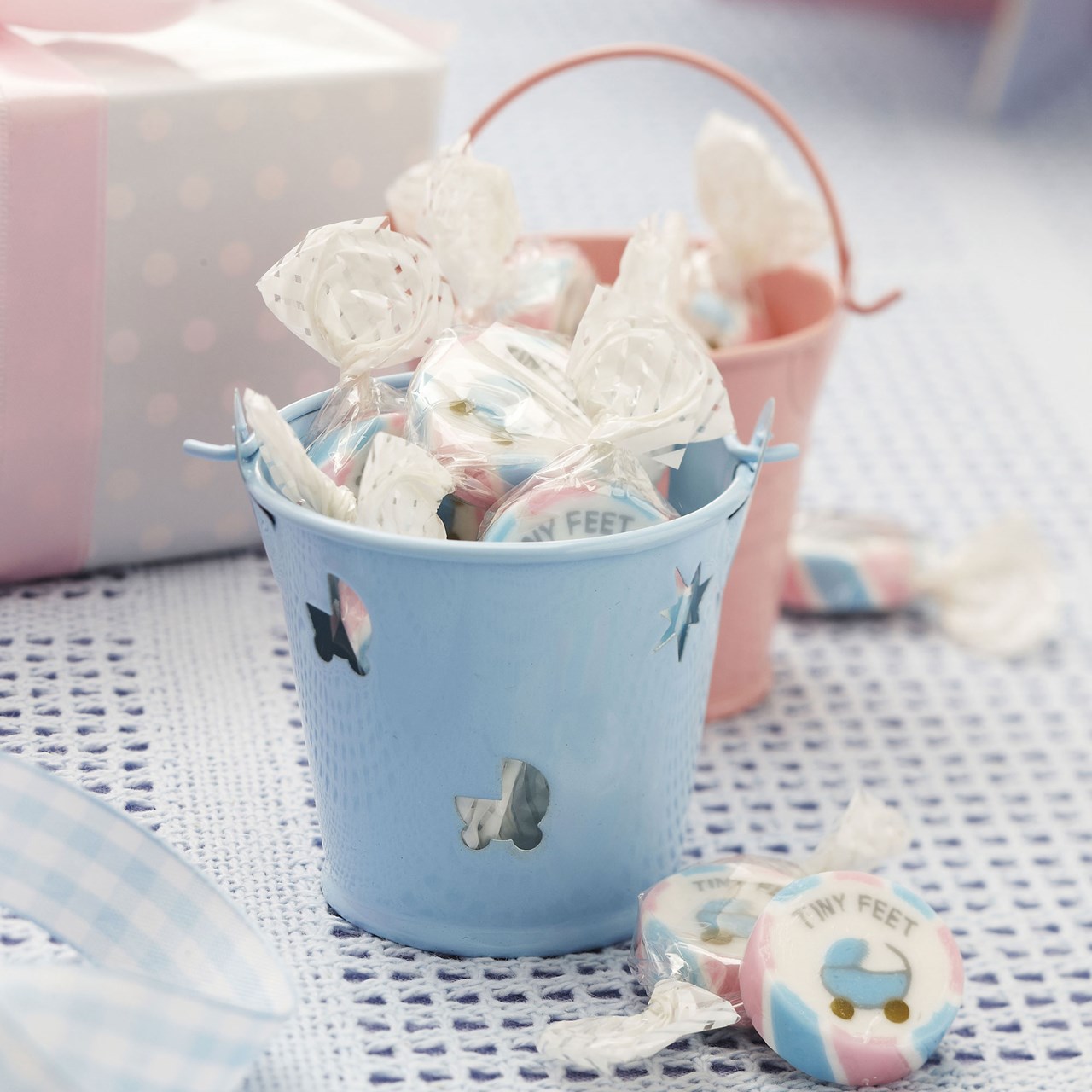 Picture of Pink & Blue Favour Pails