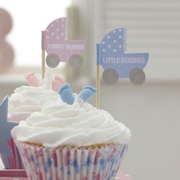 Show details for Cupcake Picks - Tiny Feet Picture of Cupcake Picks - Tiny Feet