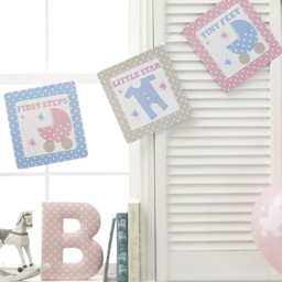 Show details for Tiny Feet Bunting Picture of Tiny Feet Bunting