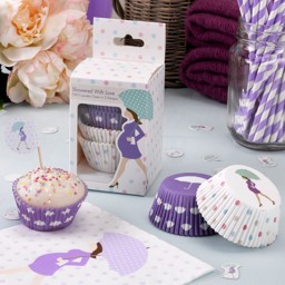 Show details for Cup Cake Cases - Showered With Love Picture of Cup Cake Cases - Showered With Love