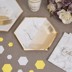 Picture of Medium Paper Plates - Scripted Marble