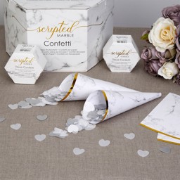 Picture of Confetti Cones - Scripted Marble