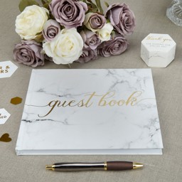 Show details for Guest Book - Scripted Marble Picture of Guest Book - Scripted Marble