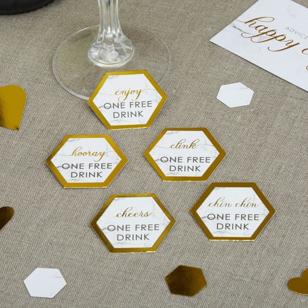 Picture of Drinks Tokens - Scripted Marble