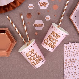 Picture of Paper Cups - POP, FIZZ, CLINK - Glitz & Glamour