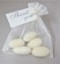 Picture of Message Voile Bag Ivory Almond Favour