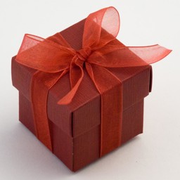 Show details for Bordeaux Silk Square Favour Box Picture of Bordeaux Silk Square Favour Box