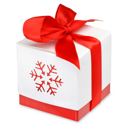 Picture of Red Snowflake Xmas Gift Box