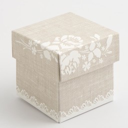Show details for Pearl Grey Shabby Chic Square Box Picture of Pearl Grey Shabby Chic Square Box