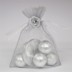 Picture of Just Married Silver Coin Chocolate Favour Bag