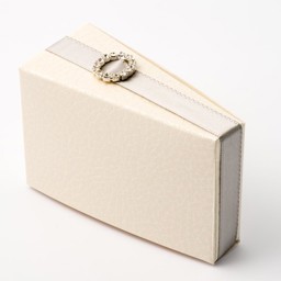 Show details for Antique Pelle White - Cake Box Picture of Antique Pelle White - Cake Box