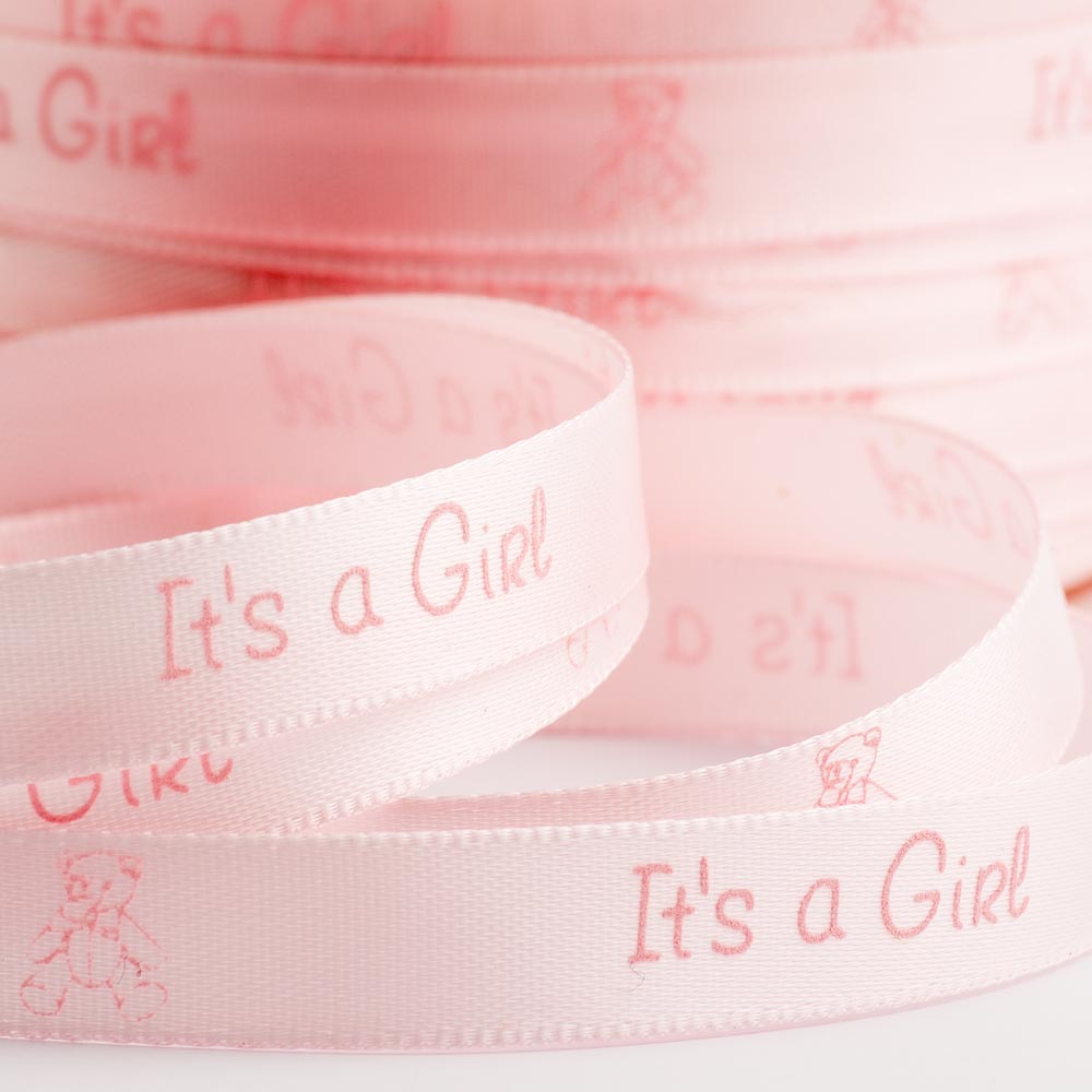 Picture of Its A Girl Satin Ribbon