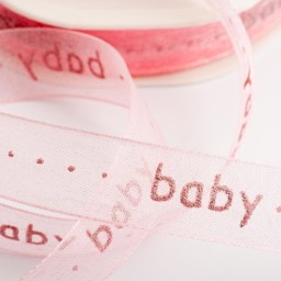 Picture of Pink Baby Organza Ribbon