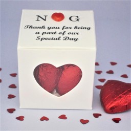 Picture of Romantic Hearts Favour Box