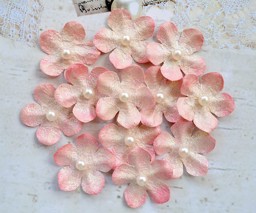 Show details for Handcrafted Glitter Flowers, 2cm Picture of Handcrafted Glitter Flowers, 2cm
