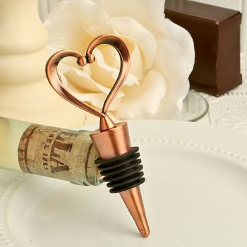 Picture of Copper Heart Bottle Stopper