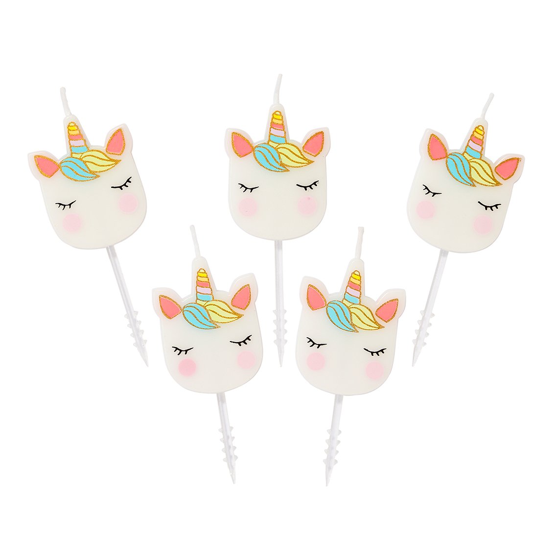 Picture of Unicorn Birthday Cake Candles