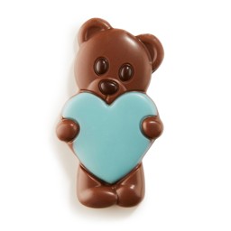Picture of Milk Chocolate Bears with Blue Heart