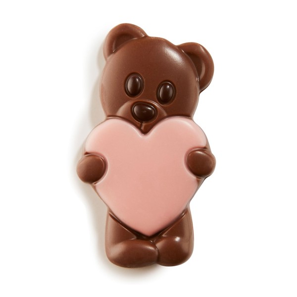 Picture of Milk Chocolate Bears with Pink Heart