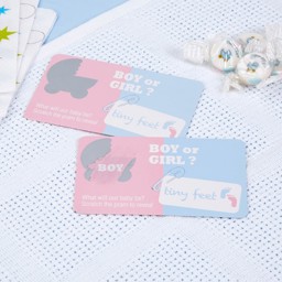 Picture of Gender Reveal Scratch Cards - Boy Tiny Feet