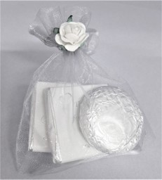 Show details for VEGAN Silver Voile Bag Chocolate Favour Picture of VEGAN Silver Voile Bag Chocolate Favour