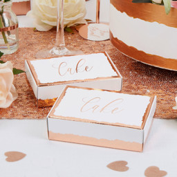 Picture of Dipped in Rose Gold Cake Boxes