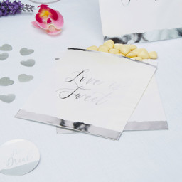 Show details for Dipped in Silver Sweetie Bags Picture of Dipped in Silver Sweetie Bags