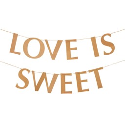 Show details for Love is Sweet Rustic Style Bunting Picture of Love is Sweet Rustic Style Bunting