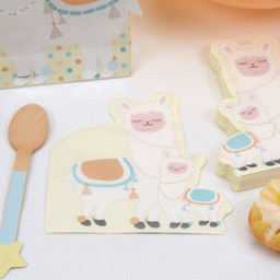 Show details for Paper Napkins - Llama Love Picture of Paper Napkins - Llama Love