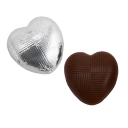 Show details for Vegan Chocolate Hearts - Silver Picture of Vegan Chocolate Hearts - Silver