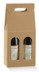Picture of Corrugated Kraft Wine Duo Bottle Box with Windows